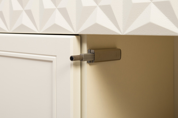 Шкаф-витрина Марион 16.397.02 слоновая кость С341 PE, слоновая кость 6898 ПВХ