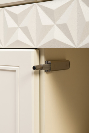 Гостиная Марион композиция 3 слоновая кость С341 PE, слоновая кость 6898 ПВХ, белый PE шагрень (собирается на любую сторону)