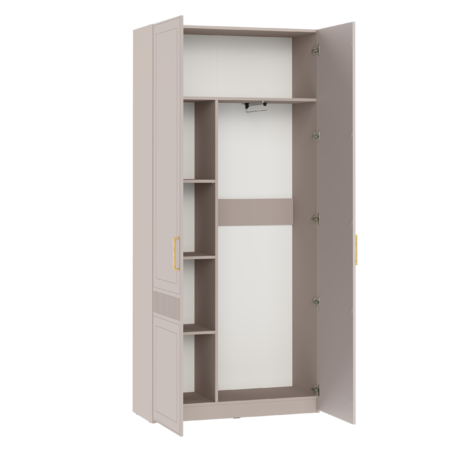 Шкаф для одежды Ричфорд 16.327.02 кашемир 5981 BS, моно керамика D166-2 ПВХ